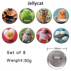Jellycat Anime tinplate brooch...