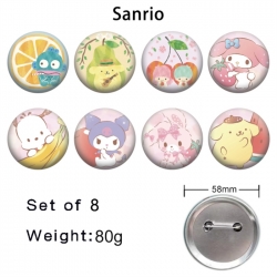 Sanrio Anime tinplate brooch b...