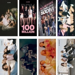 BLACK PINK Embossed poster 8 p...
