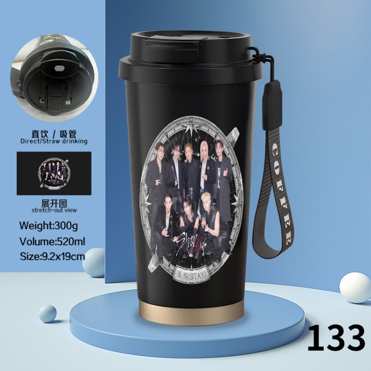 Anime peripheral stainless steel coffee cup 520ML