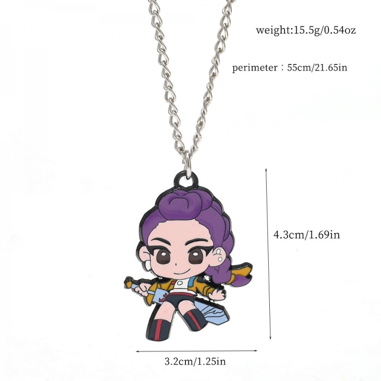 K-Pop:Demon Hunters Metal pendant accessory cartoon decoration OPP bag packaging price for 5 pcs