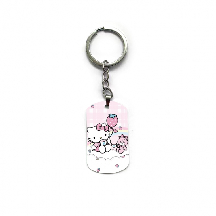 Hello-Kitty Anime double-sided full-color printed keychain price for 5 pcs