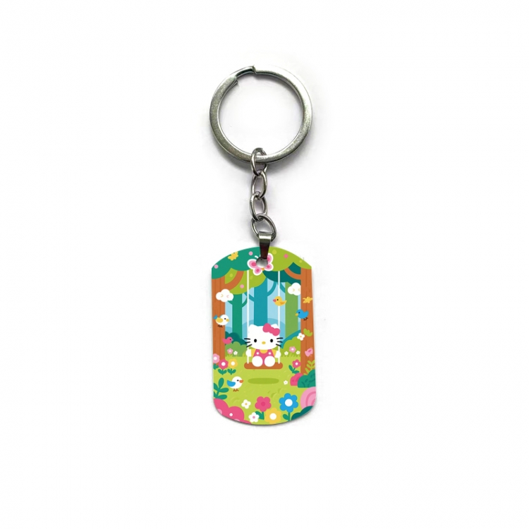 Hello-Kitty Anime double-sided full-color printed keychain price for 5 pcs