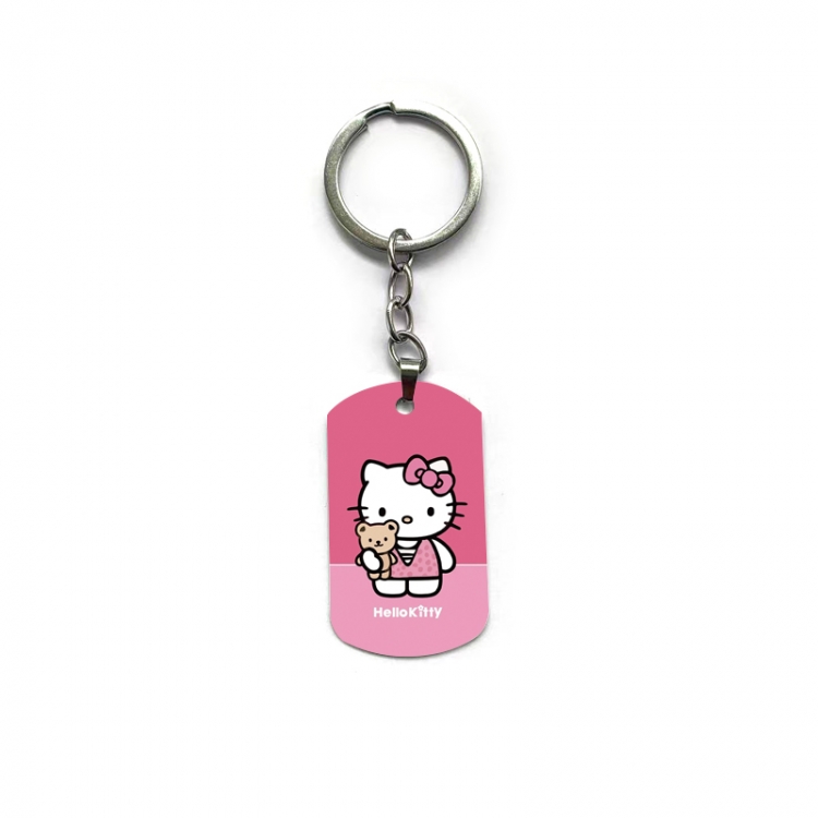 Hello-Kitty Anime double-sided full-color printed keychain price for 5 pcs
