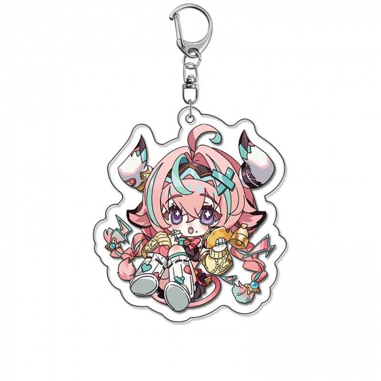 Genshin Impact Anime Acrylic Keychain Charm price for 5 pcs
