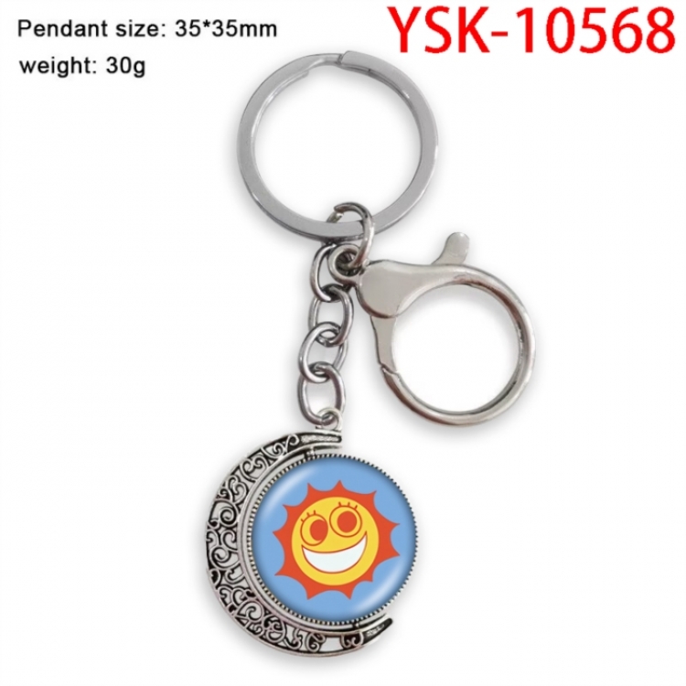 The Amazing Digital Circus Anime double-sided crystal rotating gemstone keychain pendant price for 5 pcs