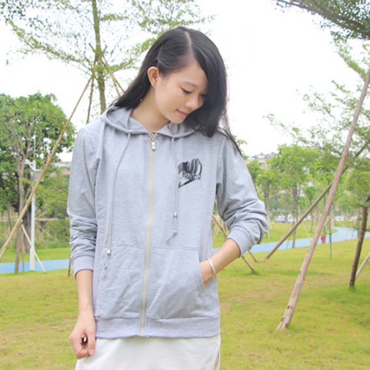 Fairy tail  Long-sleeved hooded zipper jacket M L XL XXL