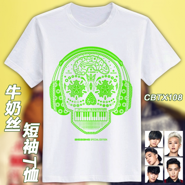 CBTX108-bigbang Mirco Fiber short-sleeved T-shirt M L XL XXL can be customized