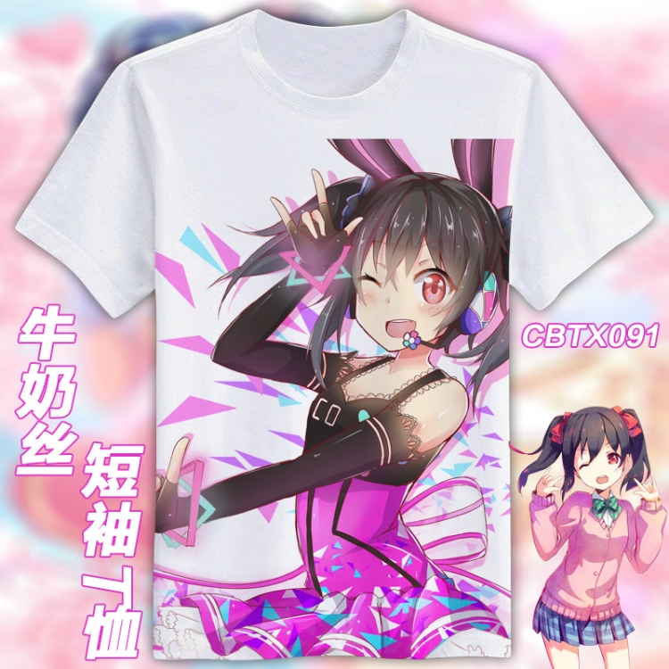 CBTX091-Love Live Mirco Fiber short-sleeved T-shirt M L XL XXL can be customized