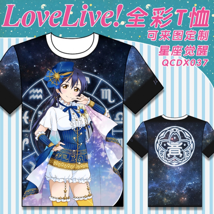 QCDX037- Love Live Full-color T-shirt modal fabric M L XL XXL