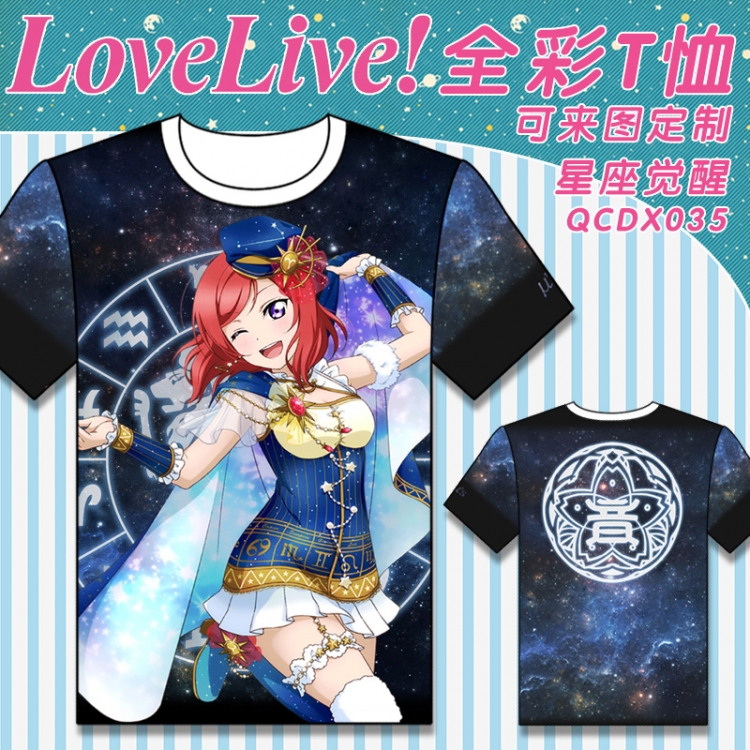 QCDX035-lovelive Full-color T-shirt modal fabric M L XL XXL