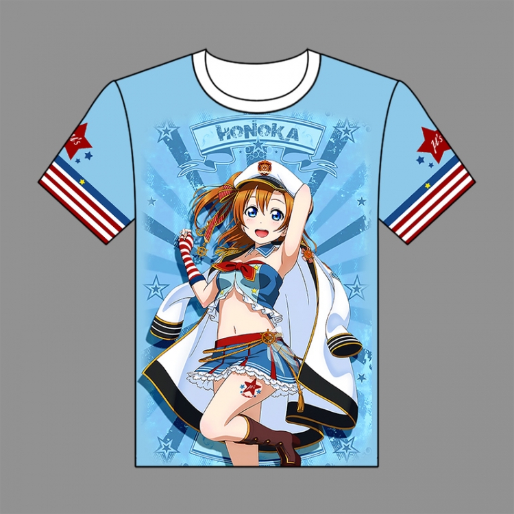 Love Live Full-color short-sleeved Crewneck modal fabric T-shirt M L XL XXL