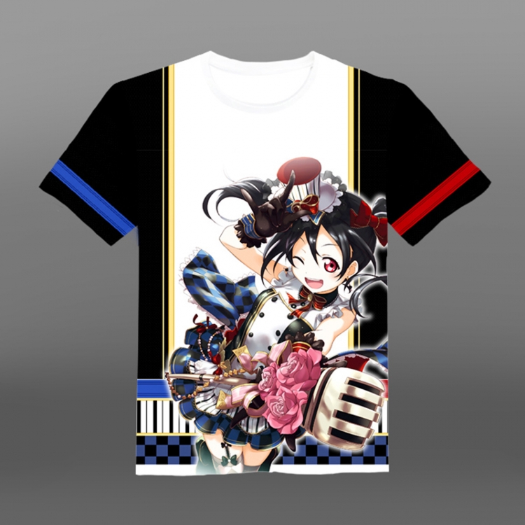 Love Live Full-color short-sleeved Crewneck modal fabric T-shirt M L XL XXL