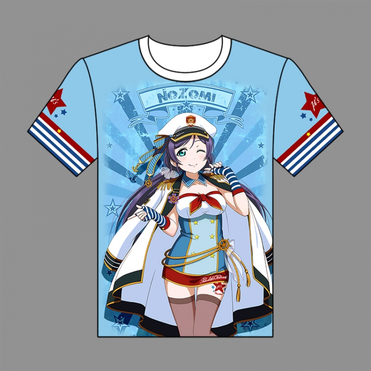 Love Live Full-color short-sleeved Crewneck modal fabric T-shirt M L XL XXL 09