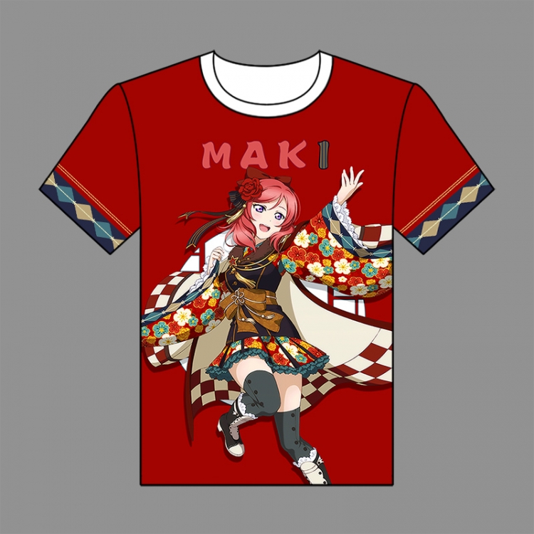 Love Live Full-color short-sleeved Crewneck modal fabric T-shirt M L XL XXL 06