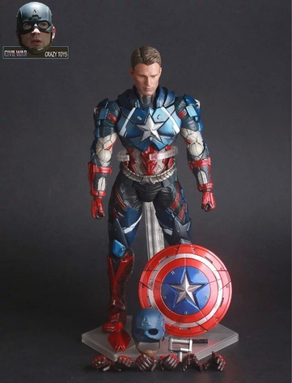 CRAZY TOYS Capatain of America Figure 27cm