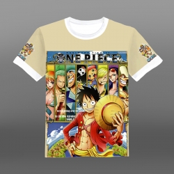 One Piece Full-color short-sle...