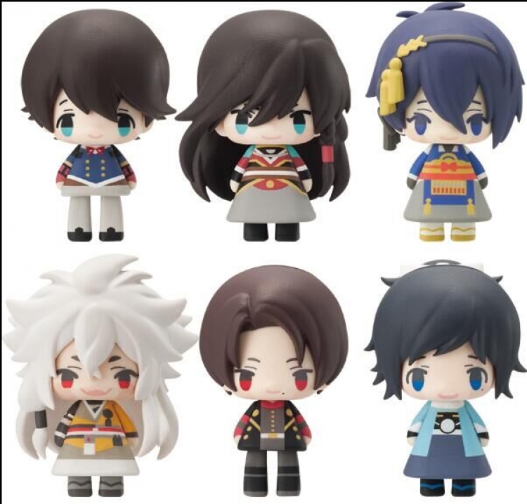 Touken Ranbu Figure 5cm Price for 6pcs a set