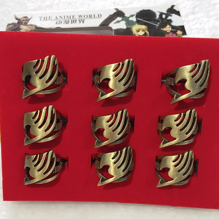 Ring Fairy tail  price for 9 pcs a set