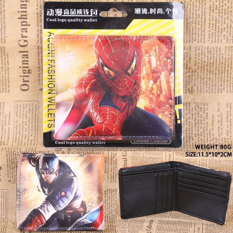 Spiderman pu short wallet