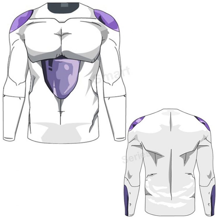 DRAGON BALL Frieza Fitness Men's Running Riding Boots Short Sleeve Compression Tights Sportswear Vests S M L XL XXL XXXL
