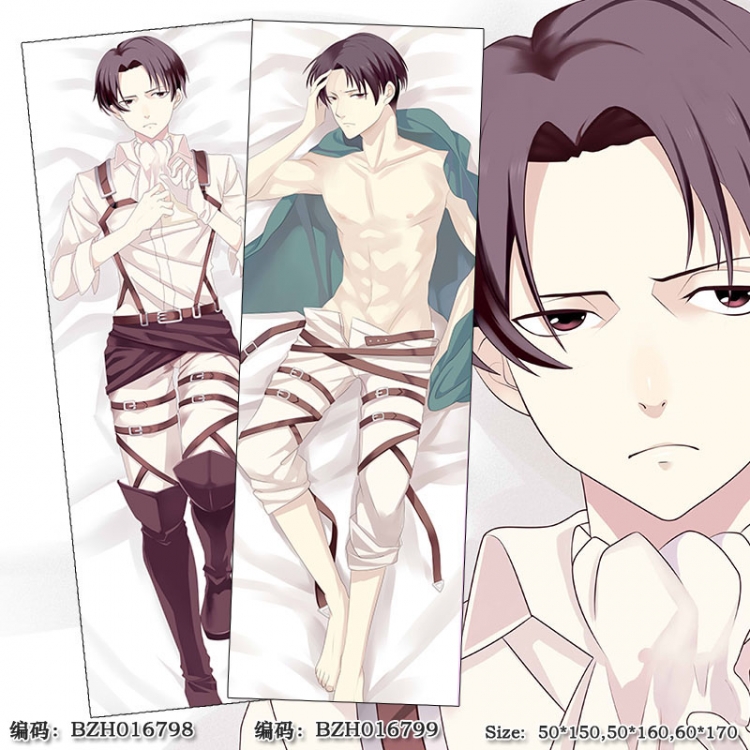 BZH016798 Attack on Titan Double-sided super soft comfort plush pillow  60X170CM