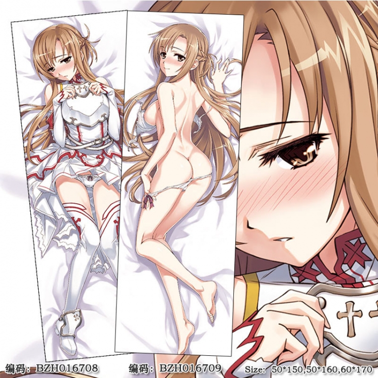 BZH016708 Sword Art Online Double-sided super soft comfort plush pillow  60X170CM