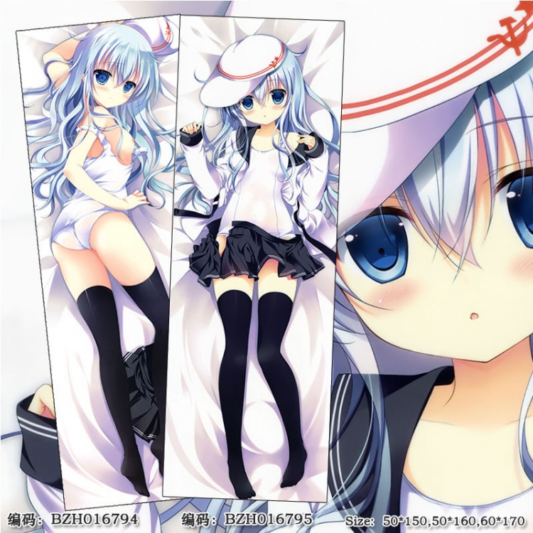 BZH016794 Kantai Collection poly cushion pillow 50X150CM