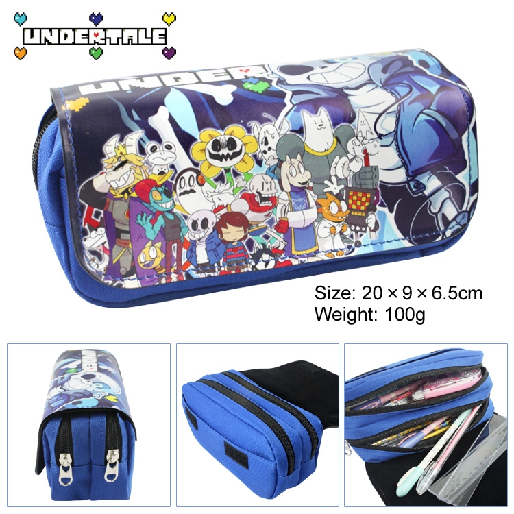Undertale pu wallet pencil bag nylon