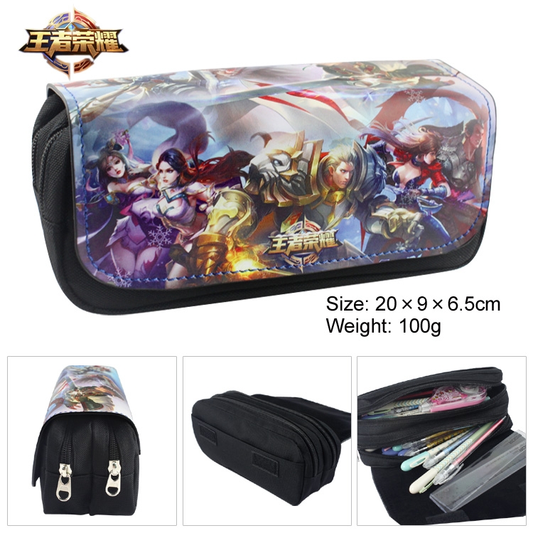 kantai collection pu wallet pencil bag nylon