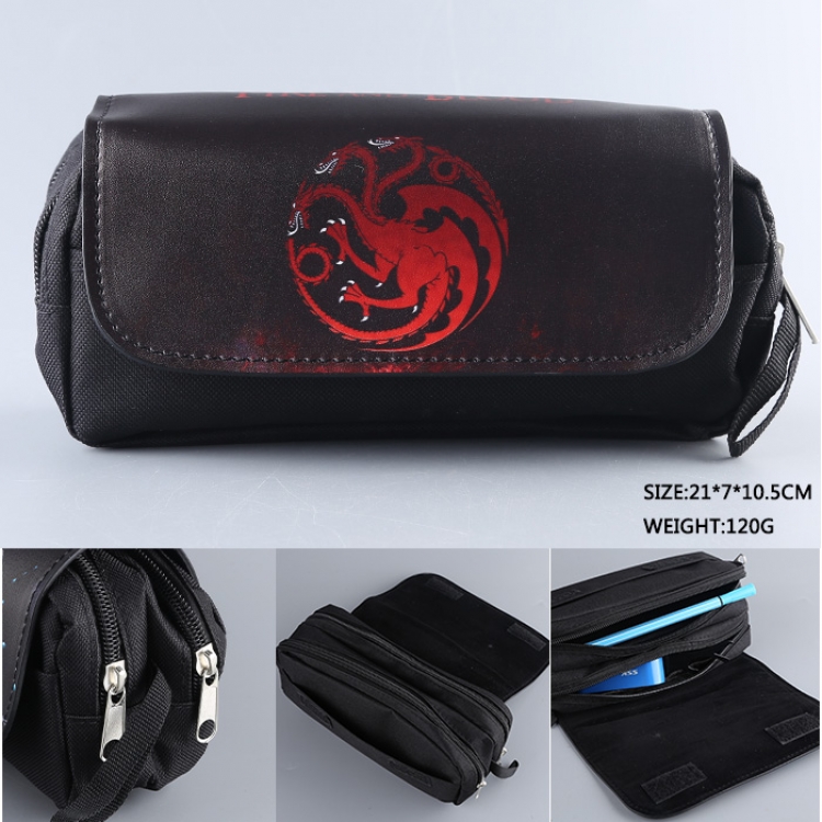 Game of Thrones pu wallet pencil bag stationery bag