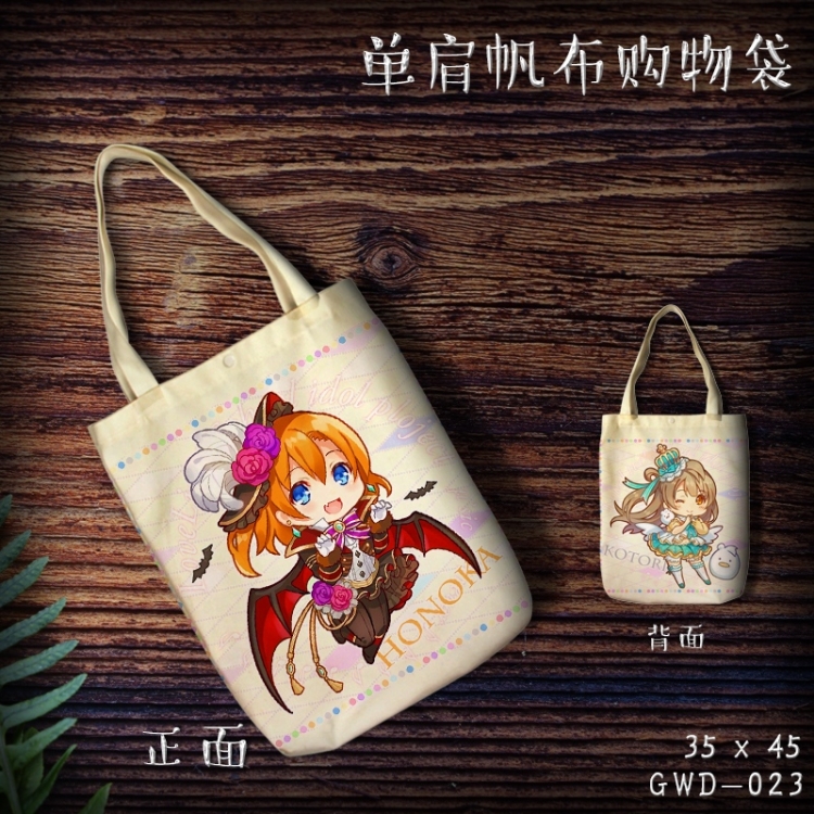 GWD023-lovelive Shoulder Bags  Canvas Shopping Bag 35X45CM