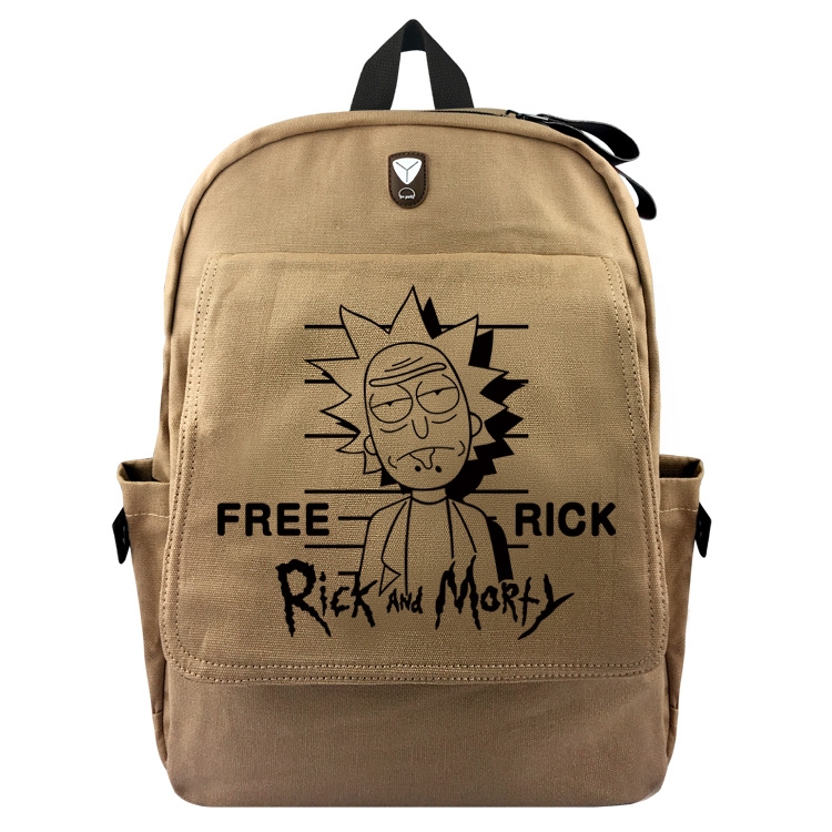 Rick and Morty Canvas Backpack Bag