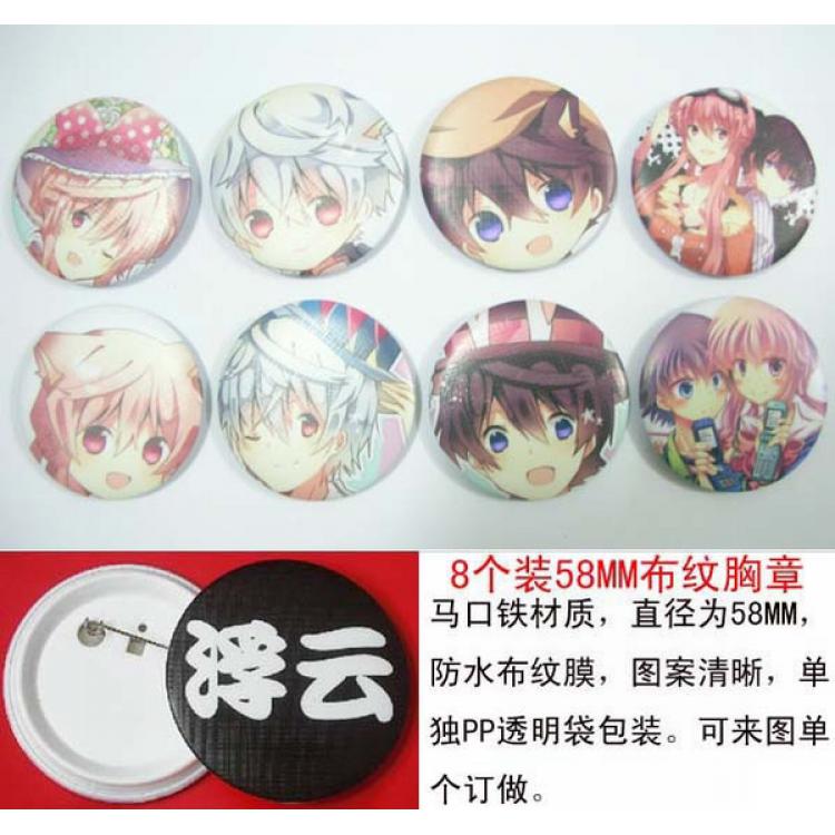 Mirai Nikki Brooch(price for a set) random selection
