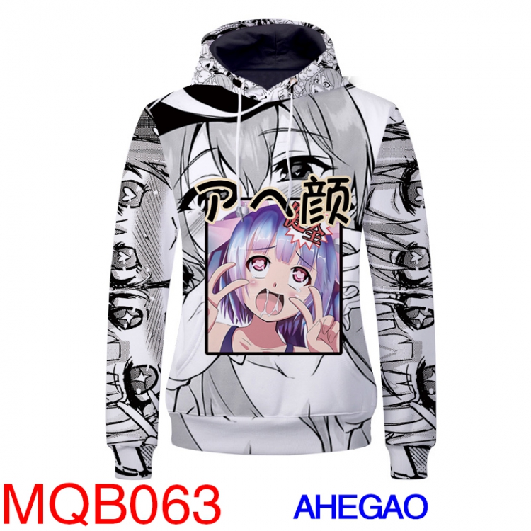 Ahegao Peace Hoodies M L XL XXL XXXL