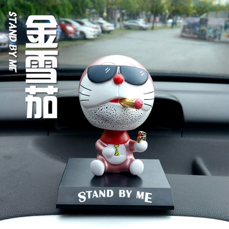 Figure Doraemon Shaking Head Ornaments 8.6CM