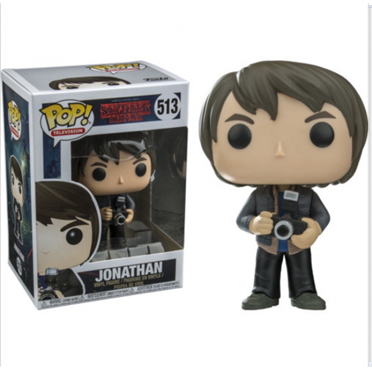FUNKO-POP513 Stranger Things JONATHAN Figure Price For 1 Pcs 10CM MOQ 5 pcs