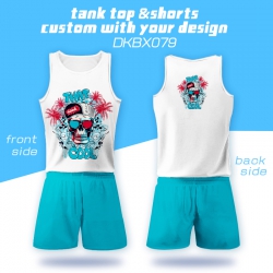 DKBX079-Tank Top Shorts S M L ...