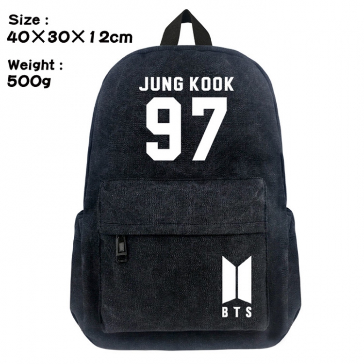 Canvas Bag BTS JUNG KOOK  Backpack