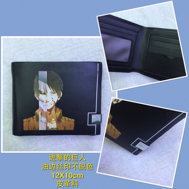 Wallet Shingeki no Kyojin Eren Leather Wallet