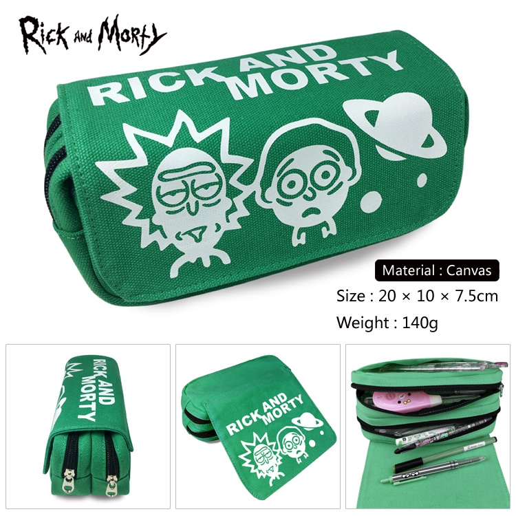 Canvas Pencil Bag Rick and Morty