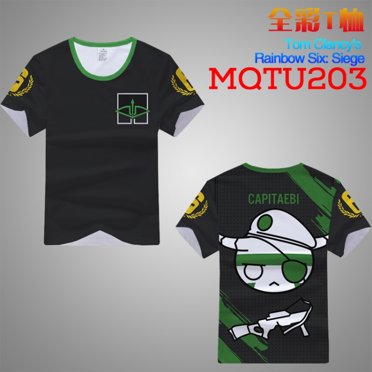 T-shirt Rainbow Six Double-sided M L XL XXL XXXL MQTU203