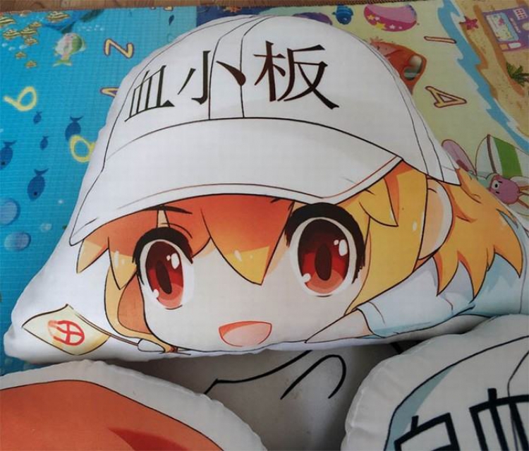 Working cell platelet crawl Humanoid Plush double-sided pillow a set of 3 High 45CM