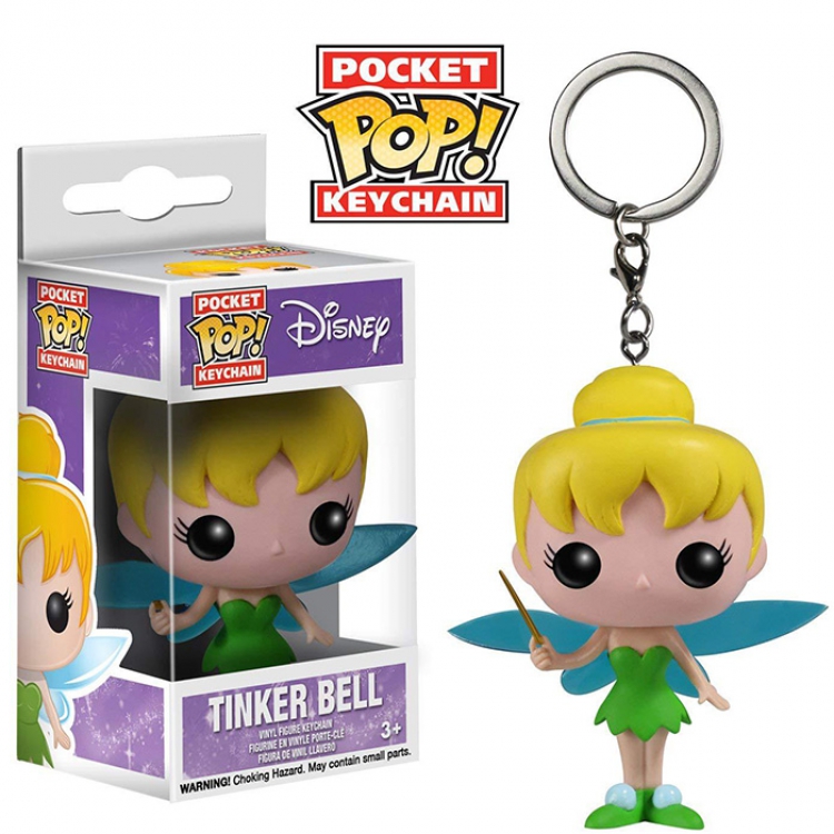 Tinker Bell FUNKO-POP-Qposket Q version Key Chain High 5CM
