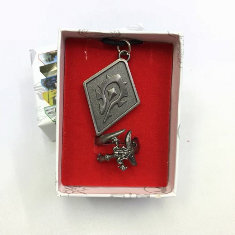 World Of Warcraft Gun color Ring 2-piece set