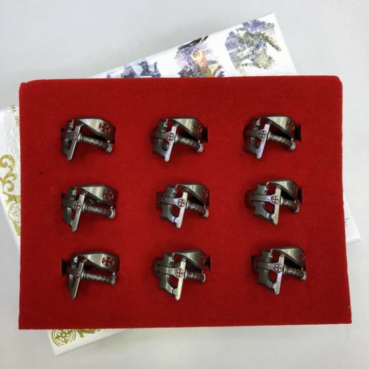 Sword Art Online Gun color Ring 9-piece set