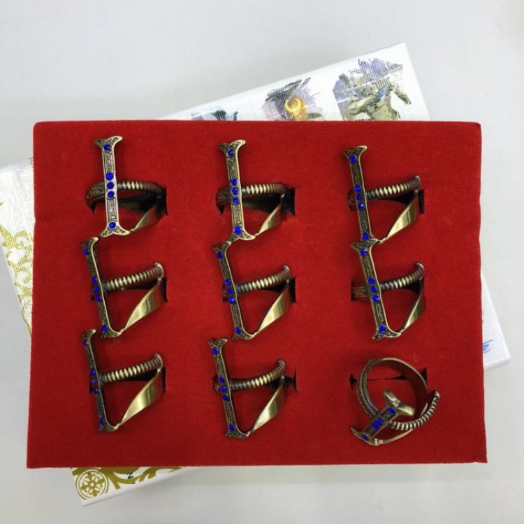 Hawkeye Bronze Ring 9-piece set