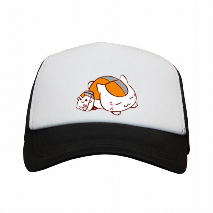Natsume_Yuujintyou Madara Black and white reseau Breathable Hat