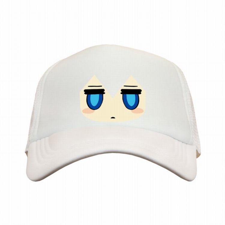 Black Rock Shooter white reseau Breathable Hat