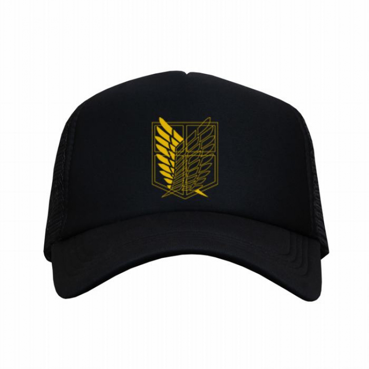 Shingeki no Kyojin Black reseau Breathable Hat A style